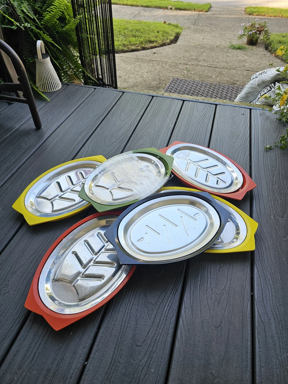Vintage Nordic Ware Servo-King Sizzling Steak Platter Aluminum Inserts & Bases